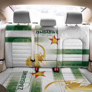 Zimbabwe Rugby Champions of Africa Back Car Seat Cover The Gold Sables Version - African Pride