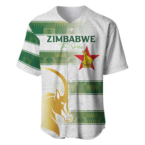 Custom Zimbabwe Rugby Champions of Africa Baseball Jersey The Gold Sables Version - African Pride