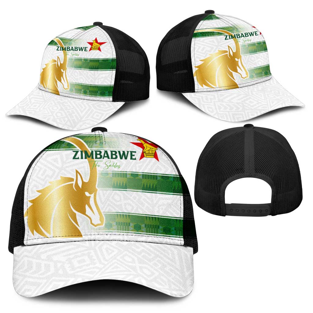 Zimbabwe Rugby The Champions 2025 Baseball Net Cap The Gold Sables Version - African Pride