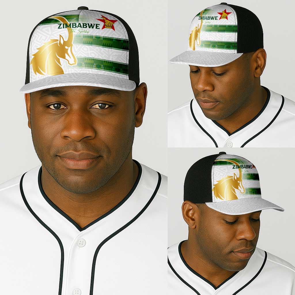 Zimbabwe Rugby The Champions 2025 Baseball Net Cap The Gold Sables Version - African Pride
