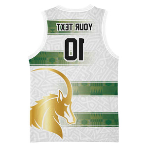 Custom Zimbabwe Rugby Champions of Africa Basketball Jersey The Gold Sables Version - African Pride