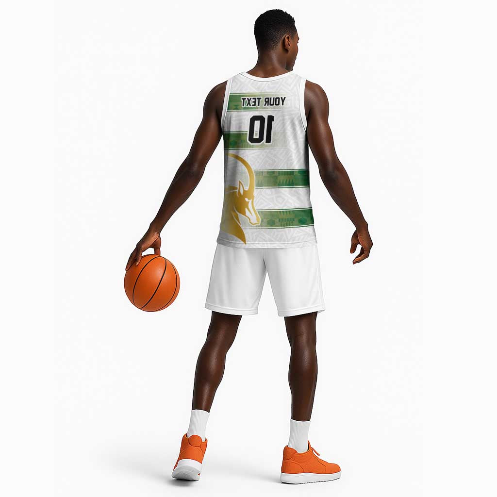 Custom Zimbabwe Rugby Champions of Africa Basketball Jersey The Gold Sables Version - African Pride