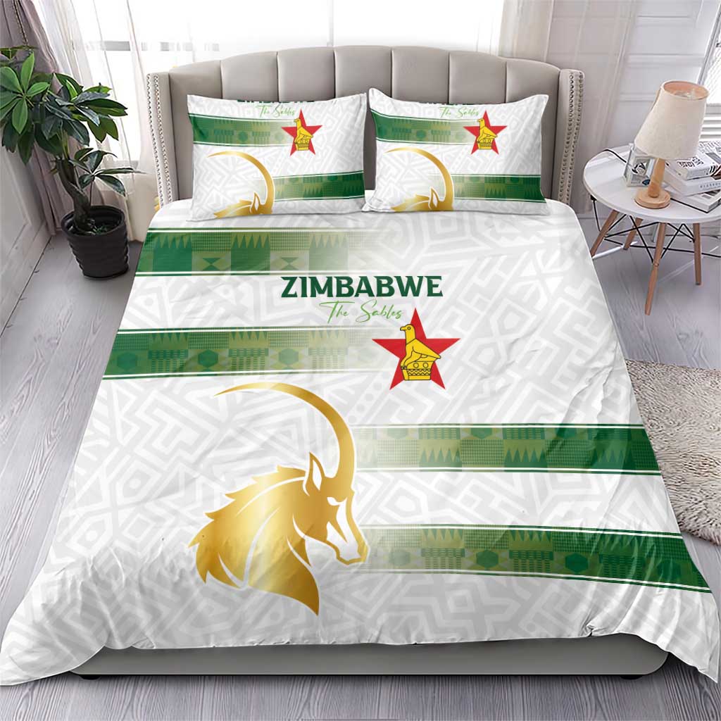 Zimbabwe Rugby Champions of Africa Bedding Set The Gold Sables Version - African Pride