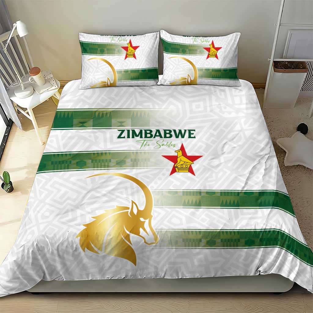Zimbabwe Rugby Champions of Africa Bedding Set The Gold Sables Version - African Pride