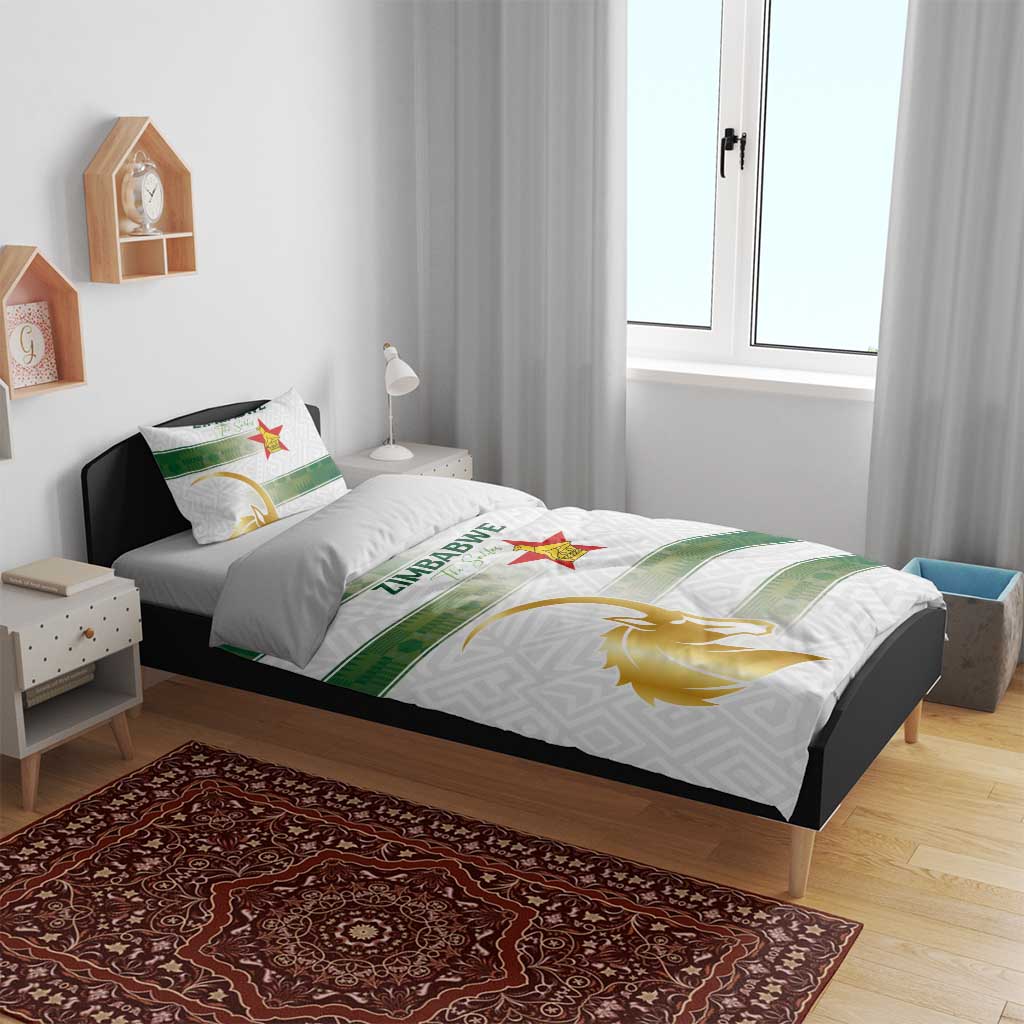 Zimbabwe Rugby Champions of Africa Bedding Set The Gold Sables Version - African Pride