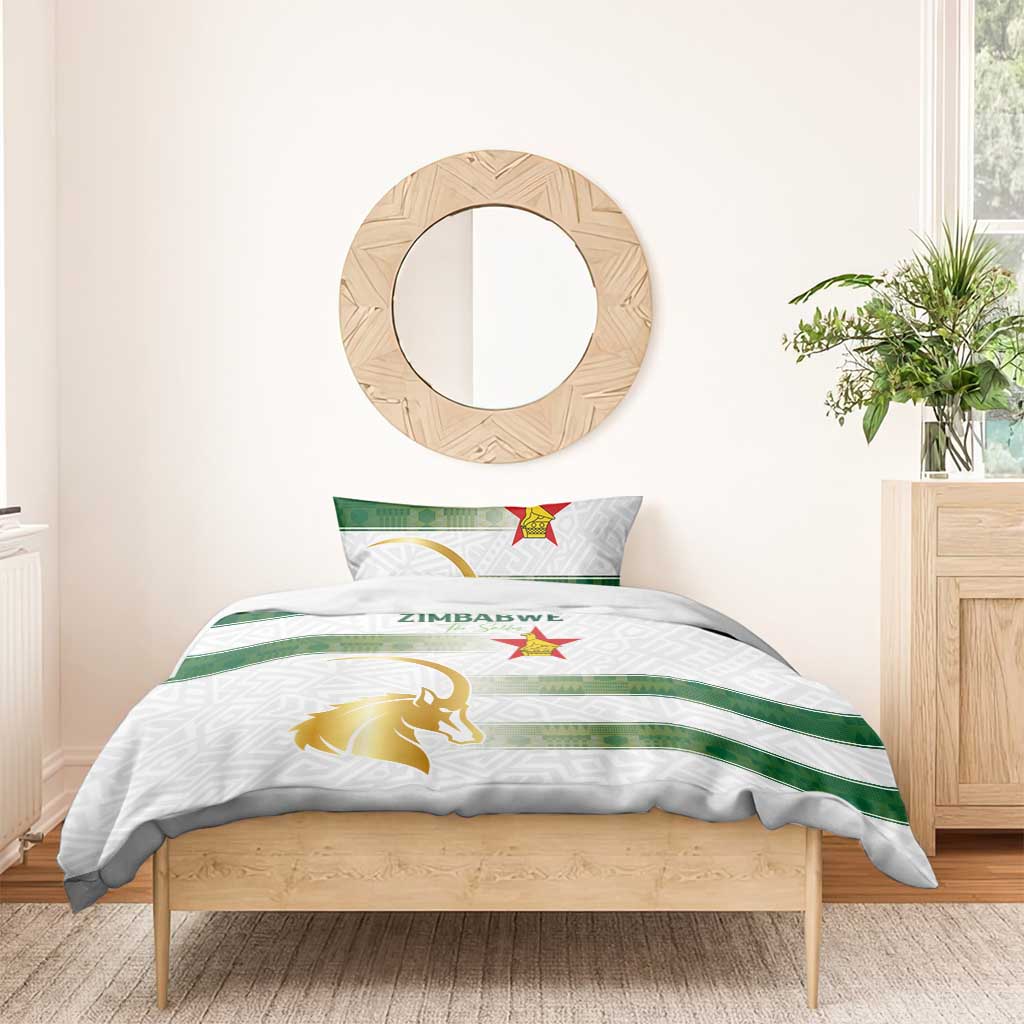 Zimbabwe Rugby Champions of Africa Bedding Set The Gold Sables Version - African Pride