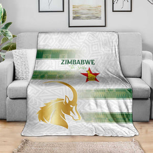 Zimbabwe Rugby Champions of Africa Blanket The Gold Sables Version - African Pride