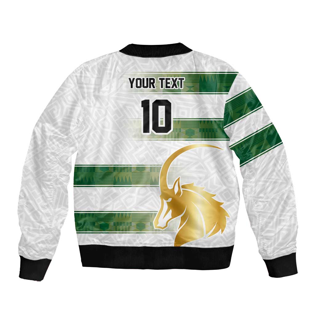 Custom Zimbabwe Rugby Champions of Africa Bomber Jacket The Gold Sables Version - African Pride