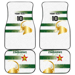 Zimbabwe Rugby Champions of Africa Car Mats The Gold Sables Version - African Pride