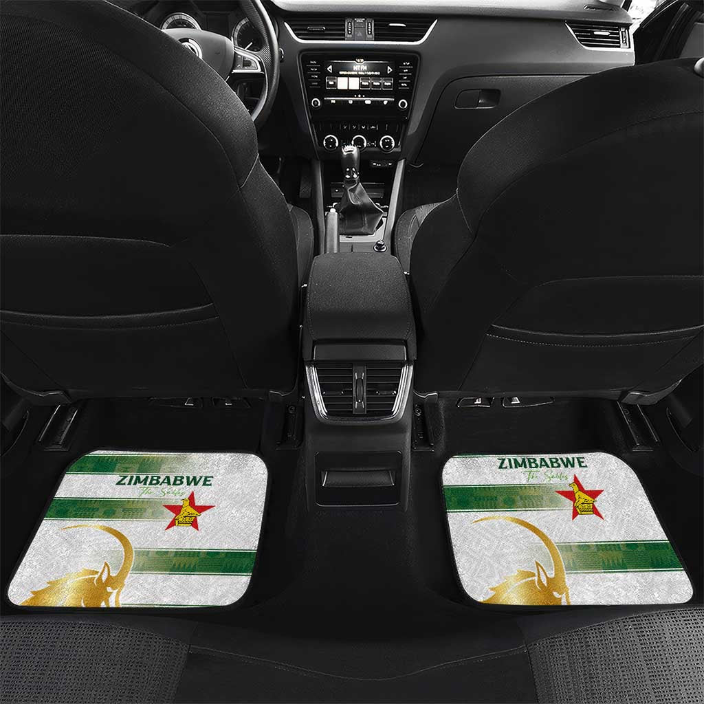 Zimbabwe Rugby Champions of Africa Car Mats The Gold Sables Version - African Pride