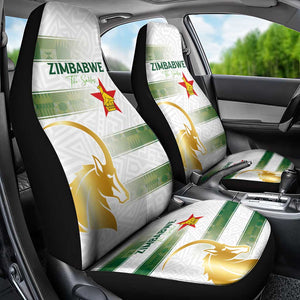 Zimbabwe Rugby Champions of Africa Car Seat Cover The Gold Sables Version - African Pride