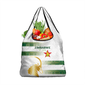 Zimbabwe Rugby Champions of Africa Grocery Bag The Gold Sables Version - African Pride