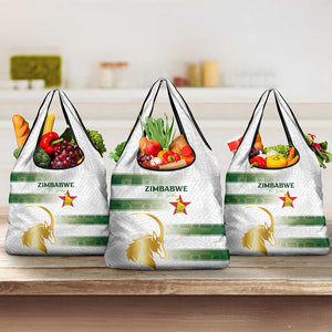 Zimbabwe Rugby Champions of Africa Grocery Bag The Gold Sables Version - African Pride
