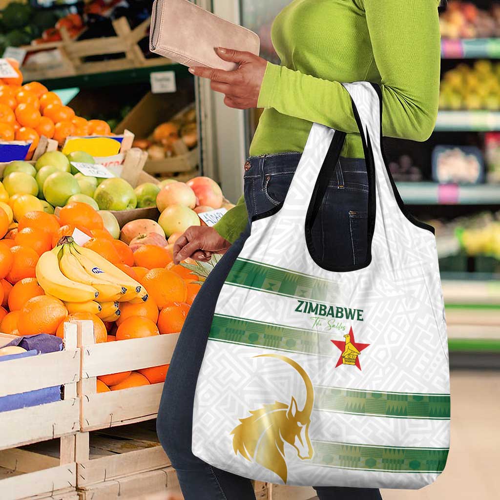 Zimbabwe Rugby Champions of Africa Grocery Bag The Gold Sables Version - African Pride