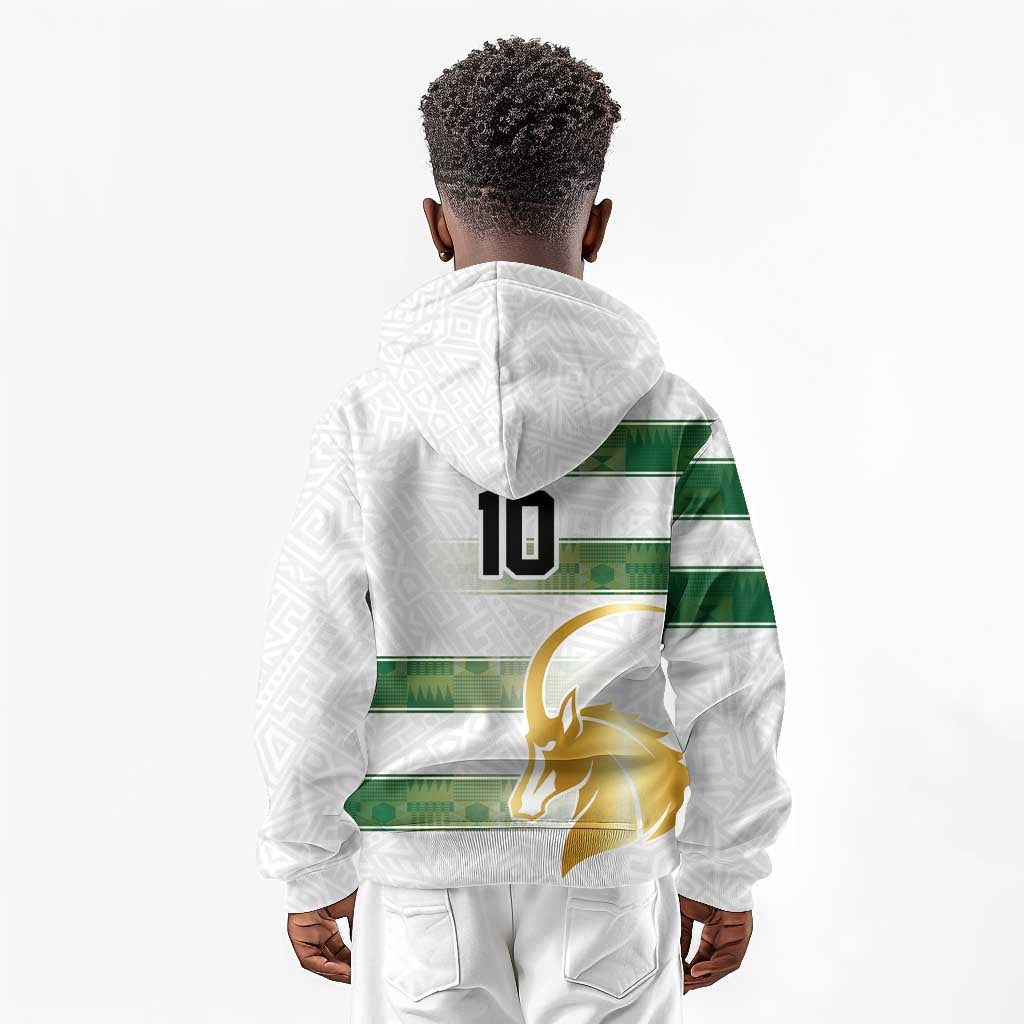 Custom Zimbabwe Rugby Champions of Africa Kid Hoodie The Gold Sables Version - African Pride