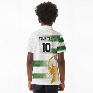 Custom Zimbabwe Rugby Champions of Africa Kid Polo Shirt The Gold Sables Version - African Pride