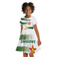 Custom Zimbabwe Rugby Champions of Africa Kid Short Sleeve Dress The Gold Sables Version - African Pride