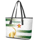 Zimbabwe Rugby Champions of Africa Leather Tote Bag The Gold Sables Version - African Pride