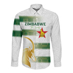 Custom Zimbabwe Rugby Champions of Africa Long Sleeve Button Shirt The Gold Sables Version - African Pride