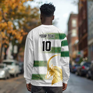 Custom Zimbabwe Rugby Champions of Africa Long Sleeve Shirt The Gold Sables Version - African Pride