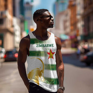 Custom Zimbabwe Rugby Champions of Africa Men Tank Top The Gold Sables Version - African Pride