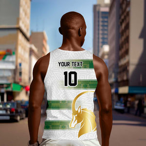 Custom Zimbabwe Rugby Champions of Africa Men Tank Top The Gold Sables Version - African Pride