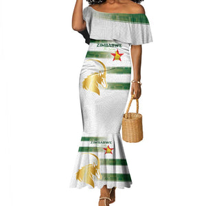 Custom Zimbabwe Rugby Champions of Africa Mermaid Dress The Gold Sables Version - African Pride
