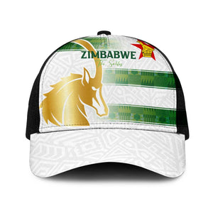 Zimbabwe Rugby The Champions 2025 Mesh Trucker Cap The Gold Sables Version - African Pride