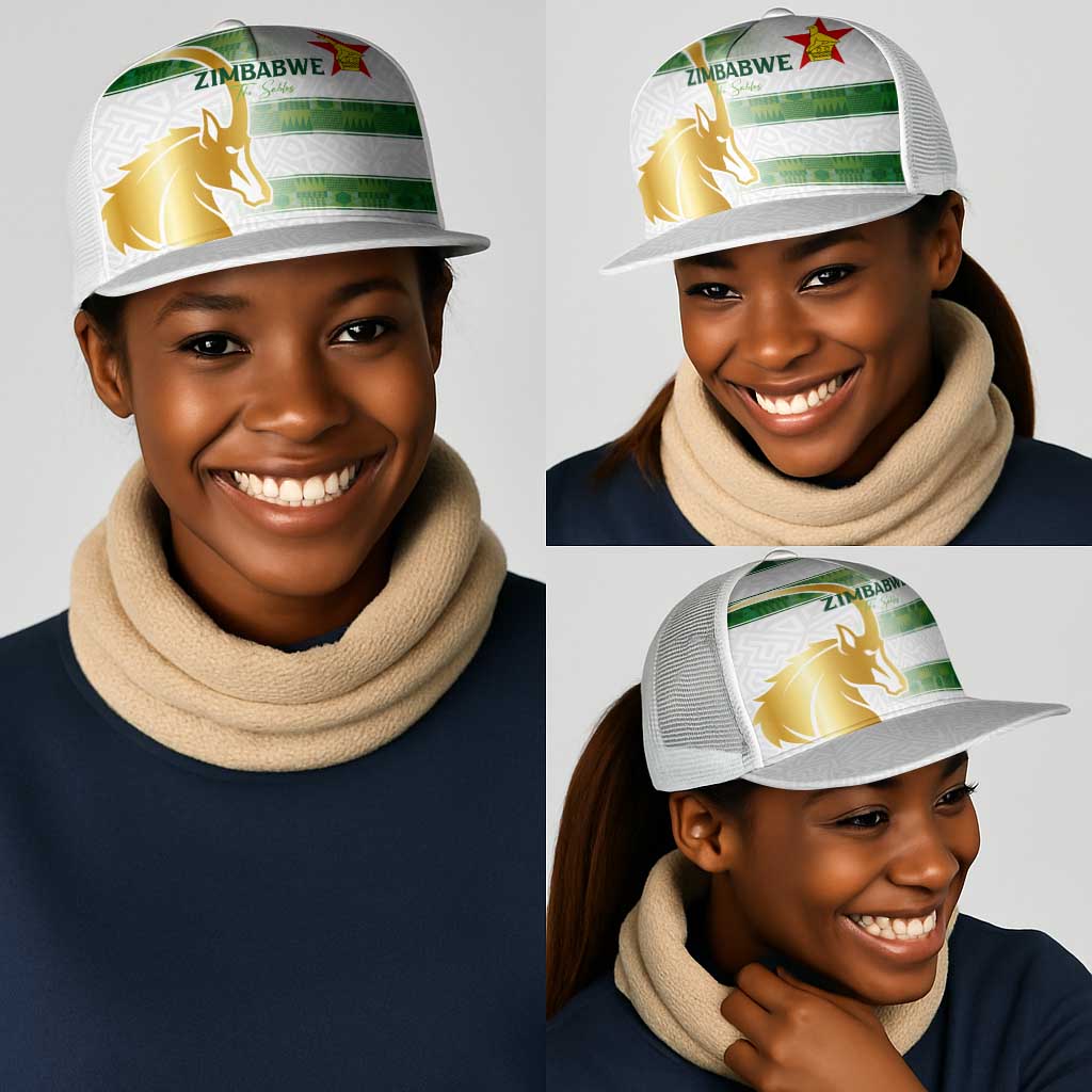 Zimbabwe Rugby The Champions 2025 Mesh Trucker Cap The Gold Sables Version - African Pride