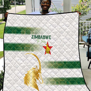 Zimbabwe Rugby Champions of Africa Quilt The Gold Sables Version - African Pride