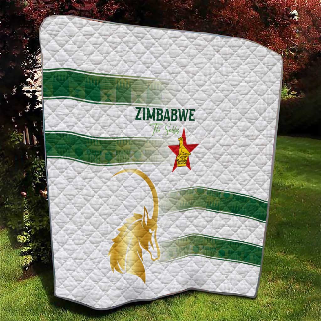 Zimbabwe Rugby Champions of Africa Quilt The Gold Sables Version - African Pride