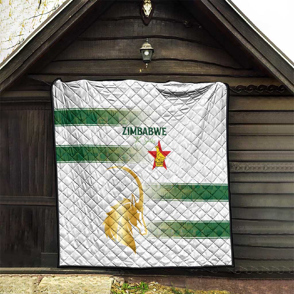 Zimbabwe Rugby Champions of Africa Quilt The Gold Sables Version - African Pride