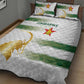 Zimbabwe Rugby Champions of Africa Quilt Bed Set The Gold Sables Version - African Pride