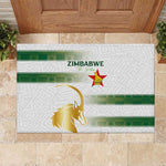 Zimbabwe Rugby Champions of Africa Rubber Doormat The Gold Sables Version - African Pride