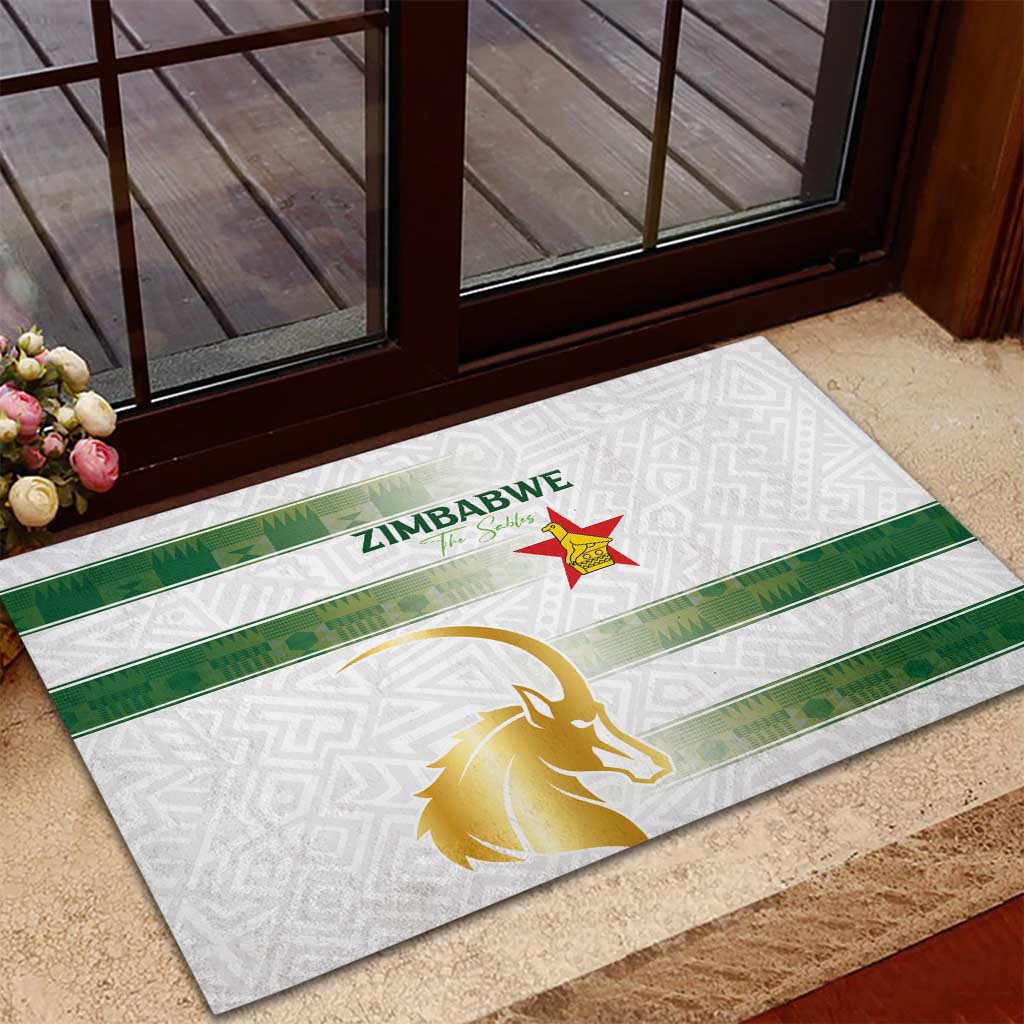 Zimbabwe Rugby Champions of Africa Rubber Doormat The Gold Sables Version - African Pride