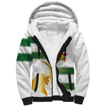 Custom Zimbabwe Rugby Champions of Africa Sherpa Hoodie The Gold Sables Version - African Pride