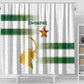 Zimbabwe Rugby Champions of Africa Shower Curtain The Gold Sables Version - African Pride
