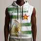 Custom Zimbabwe Rugby Champions of Africa Sleeveless Zip Hoodie The Gold Sables Version - African Pride