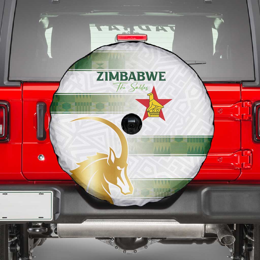 Zimbabwe Rugby Champions of Africa Spare Tire Cover The Gold Sables Version - African Pride