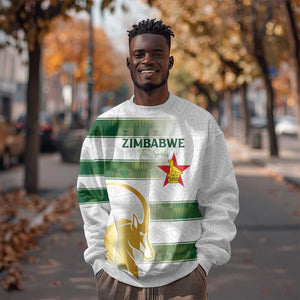 Custom Zimbabwe Rugby Champions of Africa Sweatshirt The Gold Sables Version - African Pride