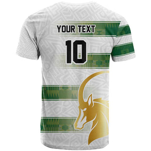 Custom Zimbabwe Rugby Champions of Africa T shirt The Gold Sables Version - African Pride