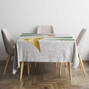 Zimbabwe Rugby Champions of Africa Tablecloth The Gold Sables Version - African Pride