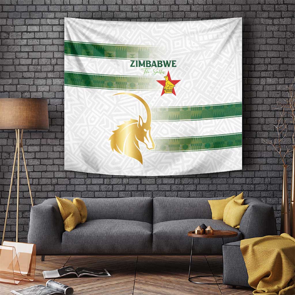Zimbabwe Rugby Champions of Africa Tapestry The Gold Sables Version - African Pride