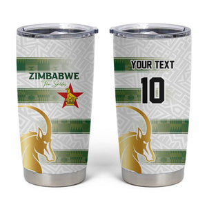 Custom Zimbabwe Rugby Champions of Africa Tumbler Cup The Gold Sables Version - African Pride