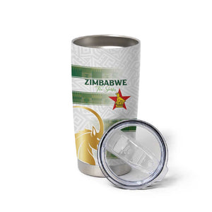 Custom Zimbabwe Rugby Champions of Africa Tumbler Cup The Gold Sables Version - African Pride