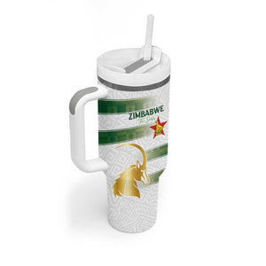 Custom Zimbabwe Rugby Champions of Africa Tumbler With Handle The Gold Sables Version - African Pride