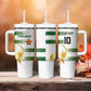 Custom Zimbabwe Rugby Champions of Africa Tumbler With Handle The Gold Sables Version - African Pride
