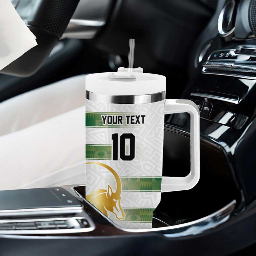 Custom Zimbabwe Rugby Champions of Africa Tumbler With Handle The Gold Sables Version - African Pride