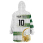 Custom Zimbabwe Rugby Champions of Africa Wearable Blanket Hoodie The Gold Sables Version - African Pride