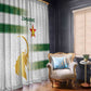 Zimbabwe Rugby Champions of Africa Window Curtain The Gold Sables Version - African Pride